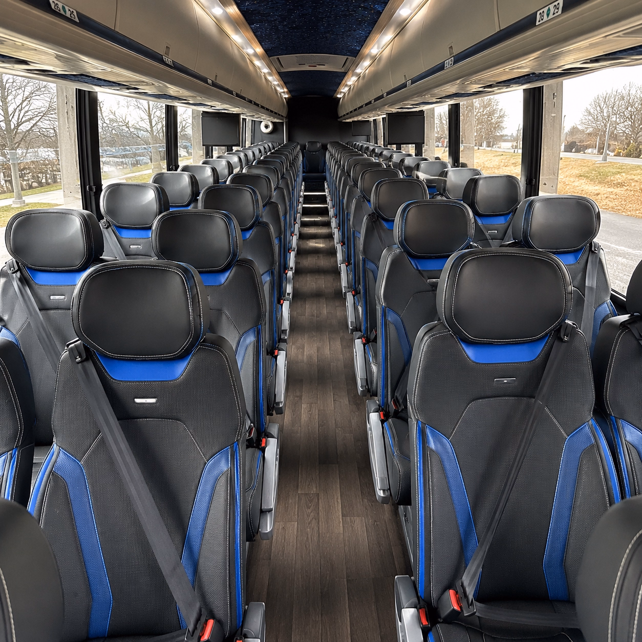 toledo charter bus interior